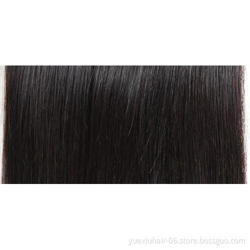 100% Brazilian Virgin Cuticle Aligned Human Hair Straight 4x4 Transparent Swiss Silk Base Transparent  Lace Closure